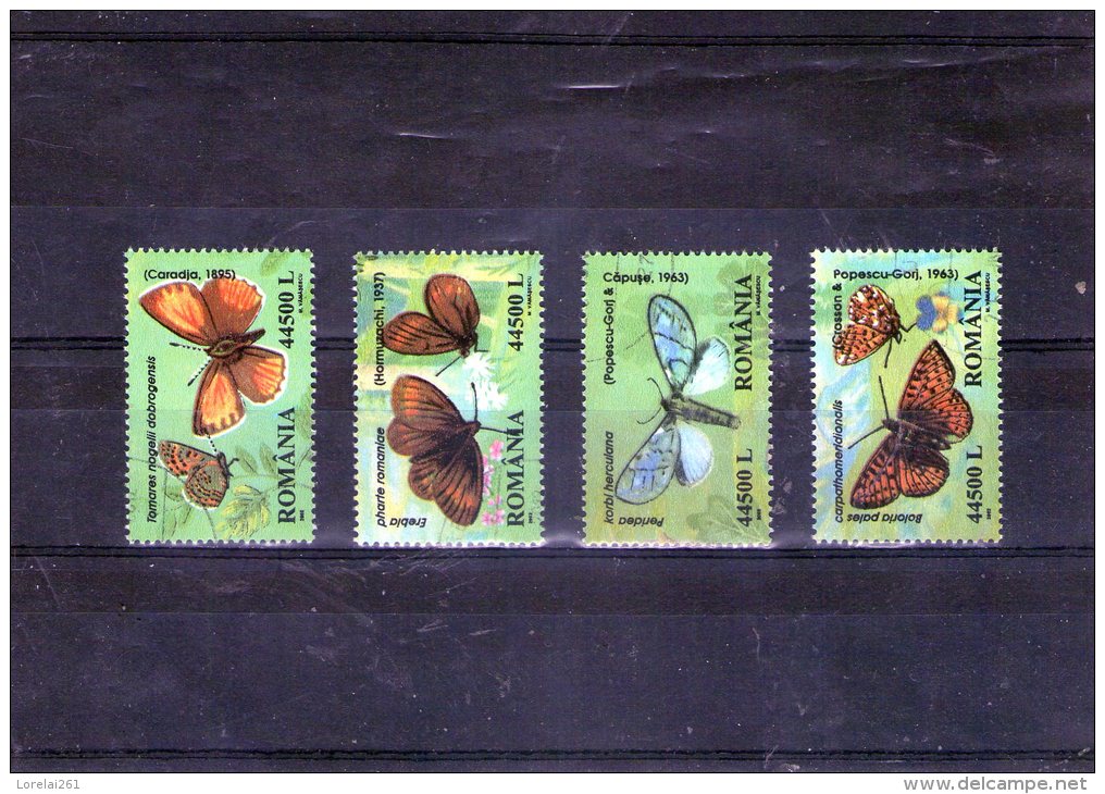 2002 - Papillons Endémiques En Roumanie Mi 5677/5680 - Usado