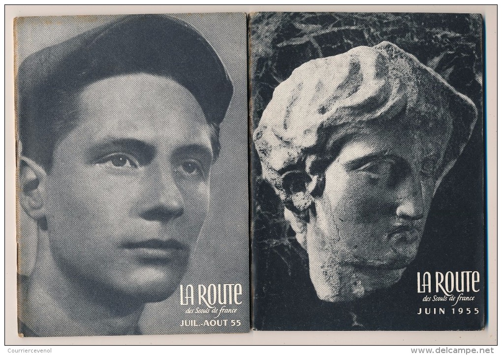SCOUTISME - La ROUTE Des Scouts De France - 8 Exemplaires Année 1955 (manque Décembre) - Pfadfinder-Bewegung
