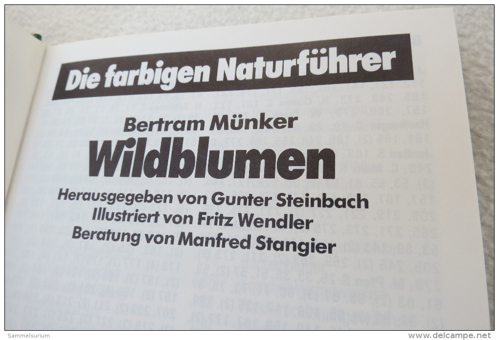Bertram Münker "Wildblumen" Aus Der Reihe Die Farbigen Naturführer - Nature