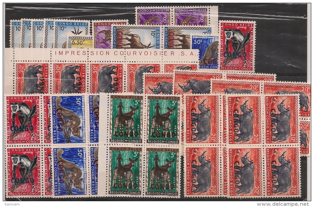 CONGO 400/11 Lot MNH NSCH ** Cote +40€ 3 Scans - Nuevas/fijasellos