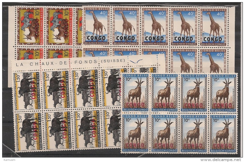 CONGO 400/11 Lot MNH NSCH ** Cote +40€ 3 Scans - Neufs