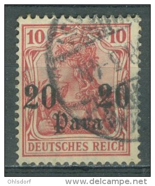 DR - AUSLANDSPOSTÄMTER - TÜRKEI 1905-13: Mi 37, O - KOSTENLOSER VERSAND AB 10 EURO - Deutsche Post In Der Türkei