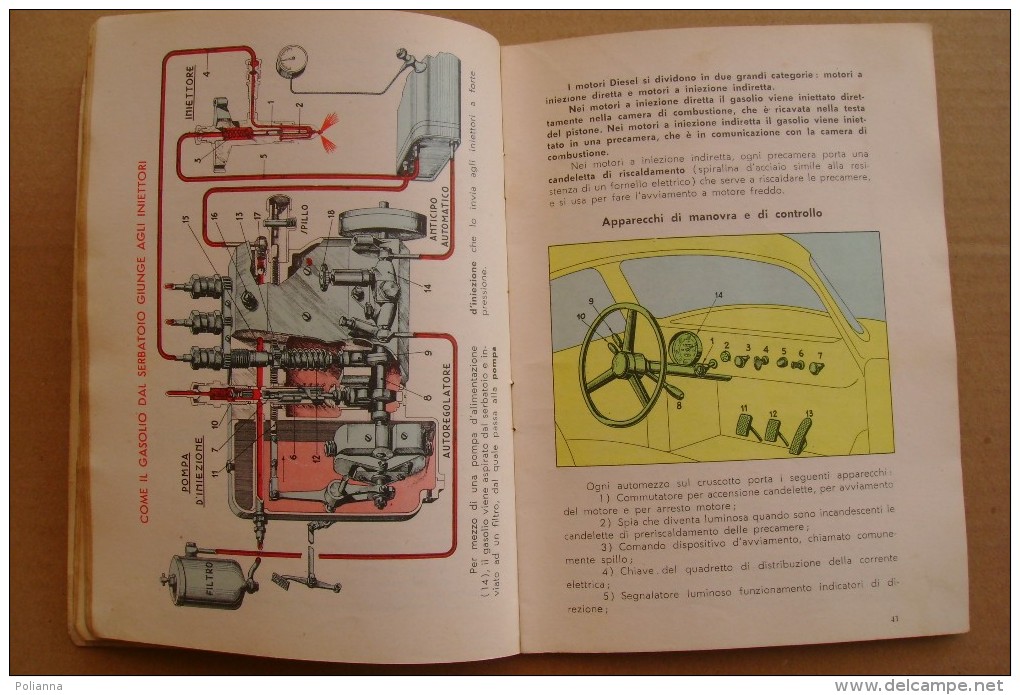 PCT/8 Toni L´AUTOMOBILE E LA CIRCOLAZIONE 1961/Autoscuola - Patenti B - F - Motores