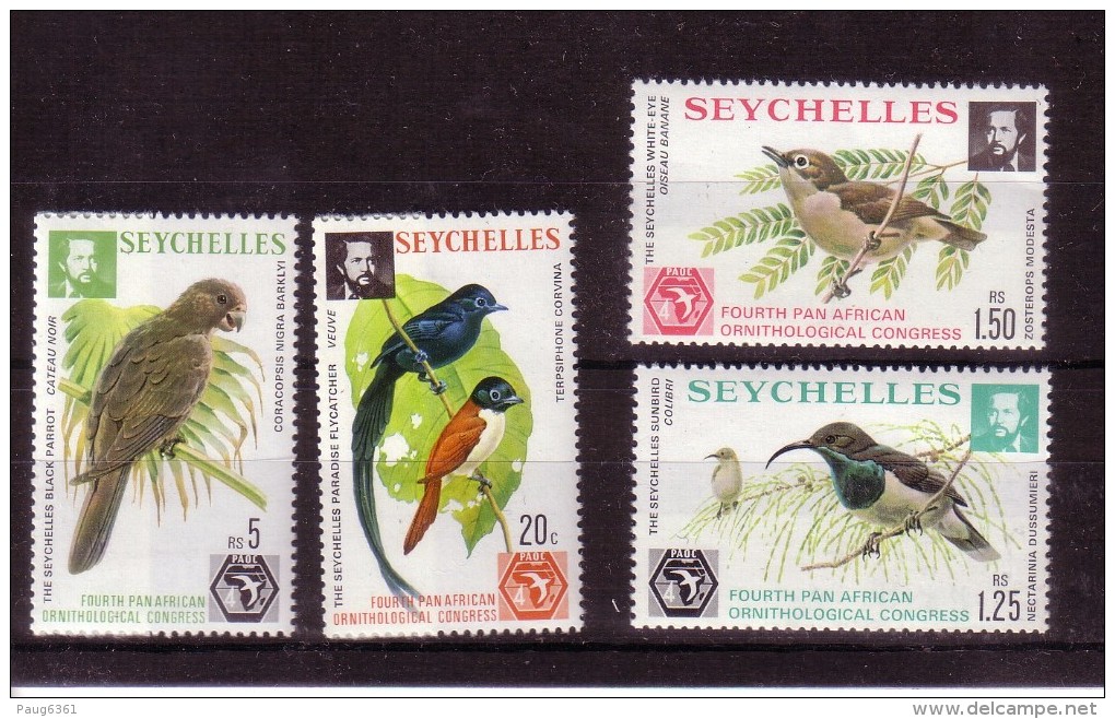 SEYCHELLES 1976 OISEAUX YVERT N°351/54 NEUF MNH** - Other & Unclassified