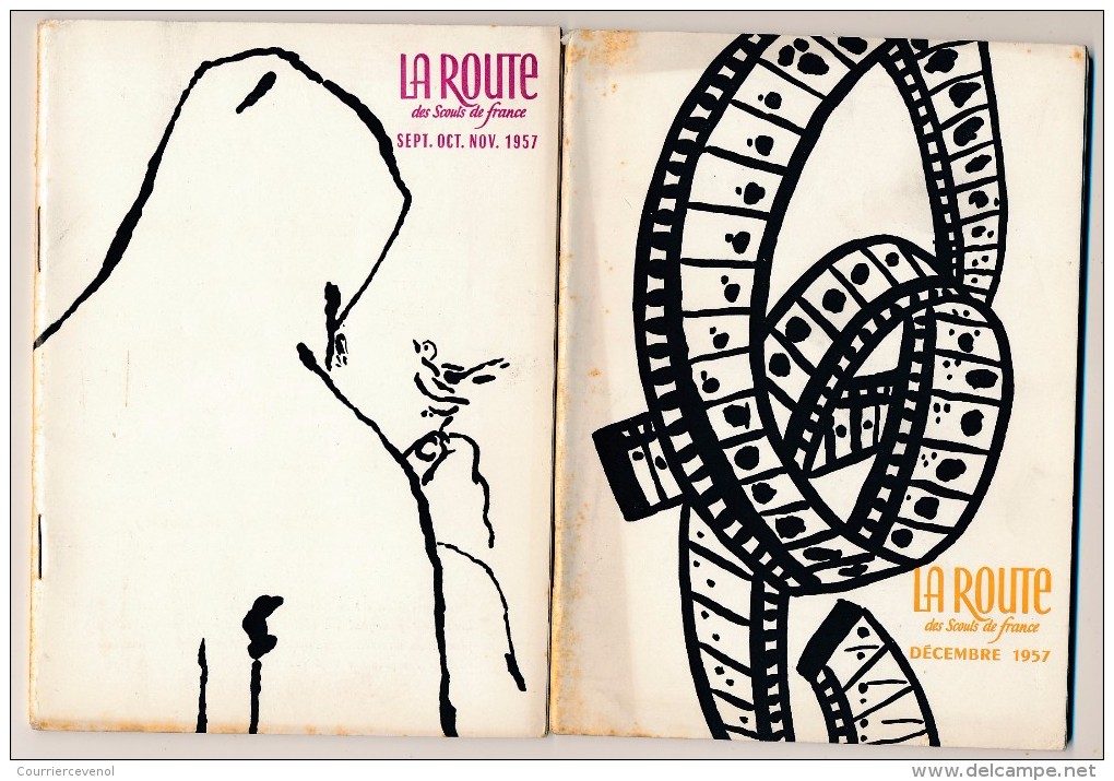 SCOUTISME - La ROUTE Des Scouts De France - 7 Exemplaires - Année 1957 (Manque Mai) - Pfadfinder-Bewegung