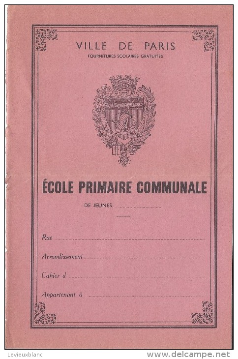 Couverture De Cahier/Ville De Paris /Ecole Primaire Communale De Jeunes/Vers 1930-1940  CAH88bis - Kaffee & Tee