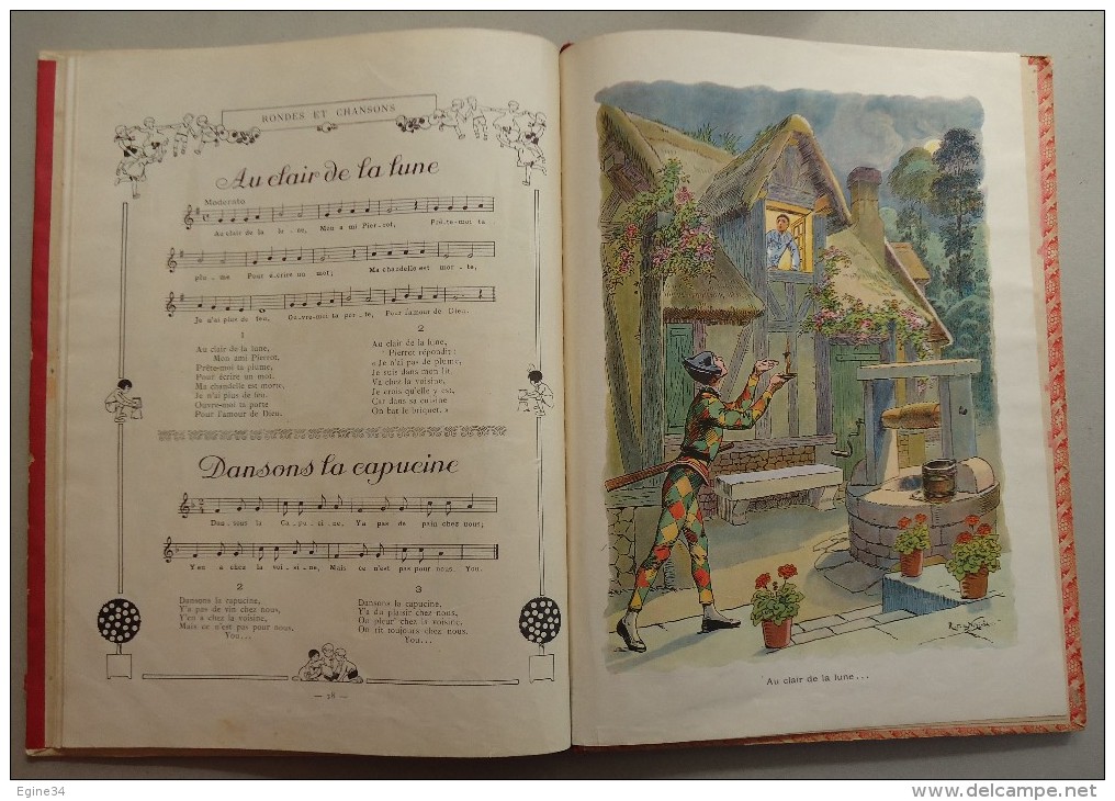 ENFANTINA - Bibliothèque de la Jeunesse et de l'Enfance - Rondes et Chansons -Série I - Illustré par  R. de la Nézière