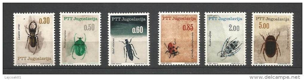 Yugoslavia 1966. Insects Mi.1158/63  MNH** - Nuovi