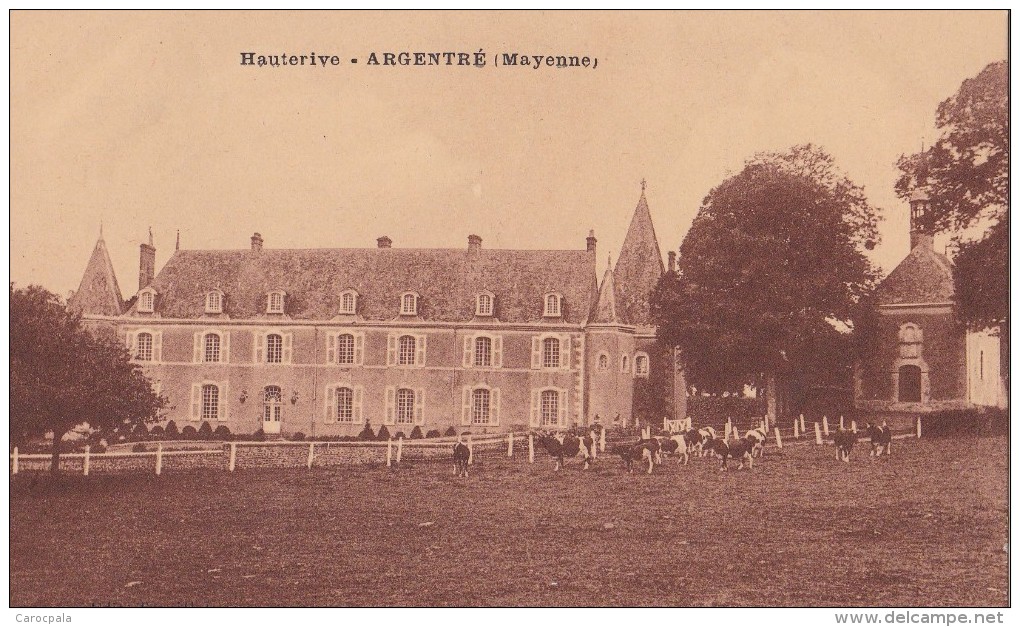 Carte 1930 HAUTERIVE / ARGENTRE (chateau) - Argentre