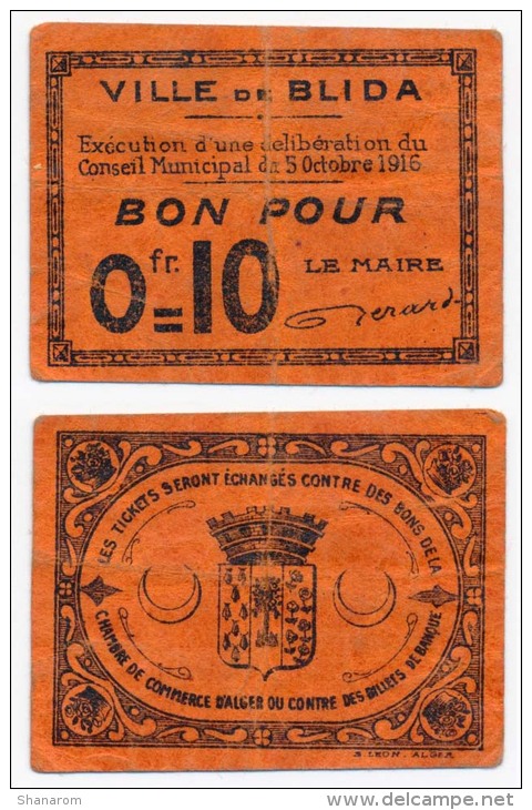 ALGERIE // BLIDA //   10 Centimes - Algérie