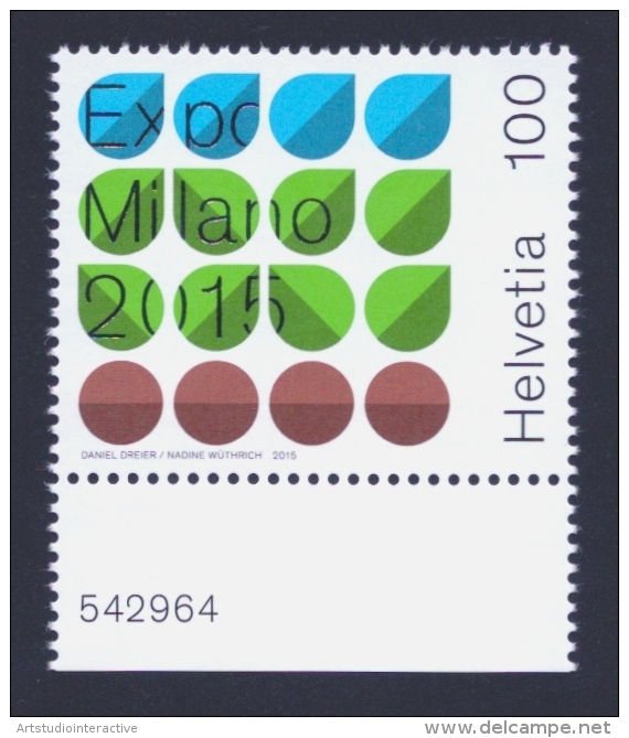 2015 SVIZZERA "EXPO 2015 MILANO" SINGOLO MNH - Ungebraucht