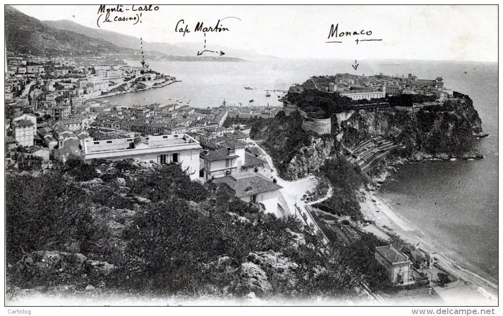 Monaco. Vue Générale De La Principautè - Oceanographic Museum