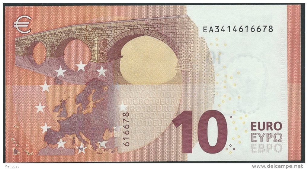 FRANCE  10 EURO  EA E003 G4   DRAGHI  UNC - 10 Euro