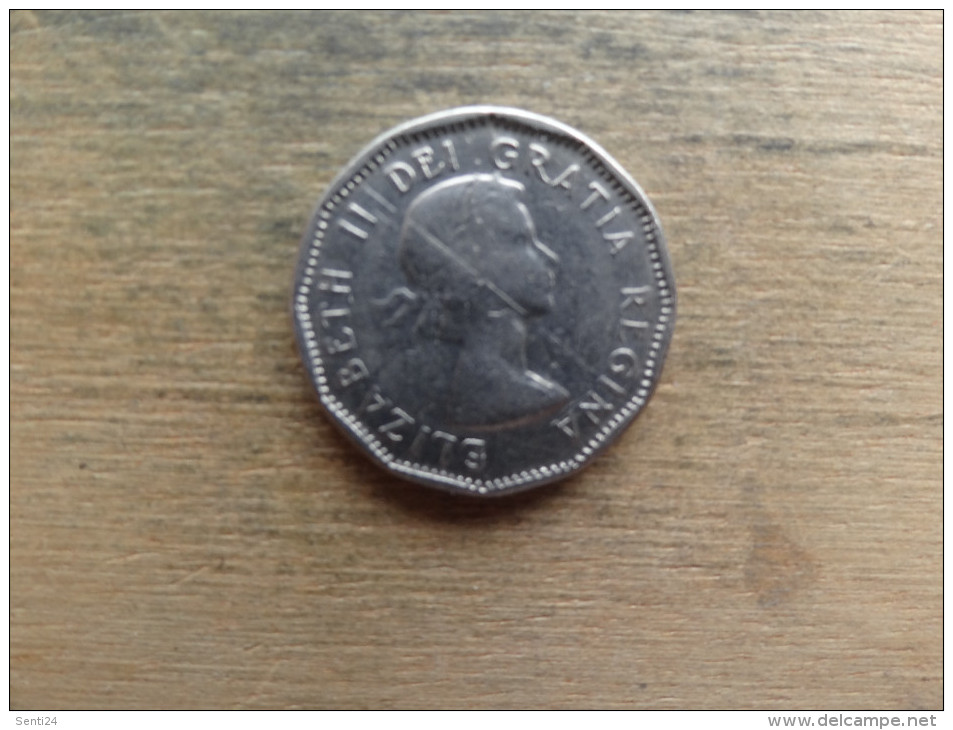 Canada  5 Cents  1955    Km 50 - Canada