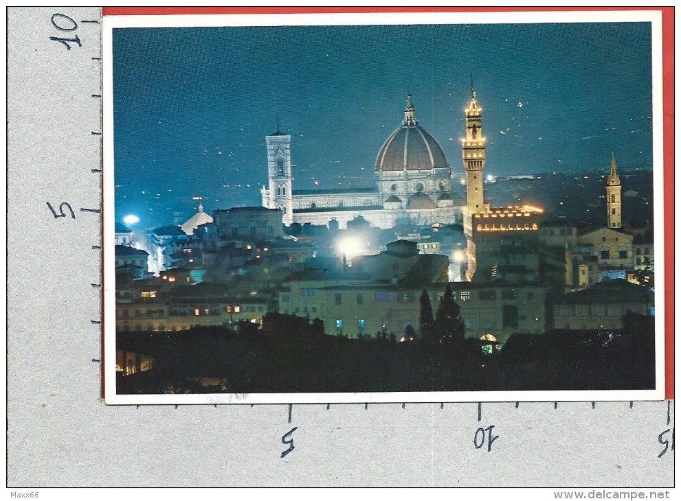 CARTOLINA VG ITALIA - FIRENZE - Incanto Notturno - 10 X 15 - ANNULLO 1991 - Firenze