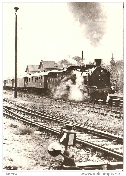 6 postcard - Dampflokomotiven LOCOMOTIVE Steam Engine - Deutschland 1970  - CPA AK Postcard