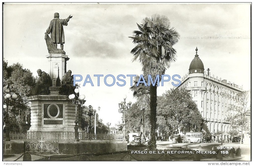 20921 MEXICO D.F PASEO DE LA REFORMA & MONUMENTO POSTAL POSTCARD - Mexiko