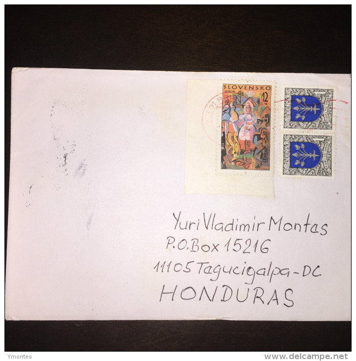 Cover  Slovensko To Honduras - Storia Postale