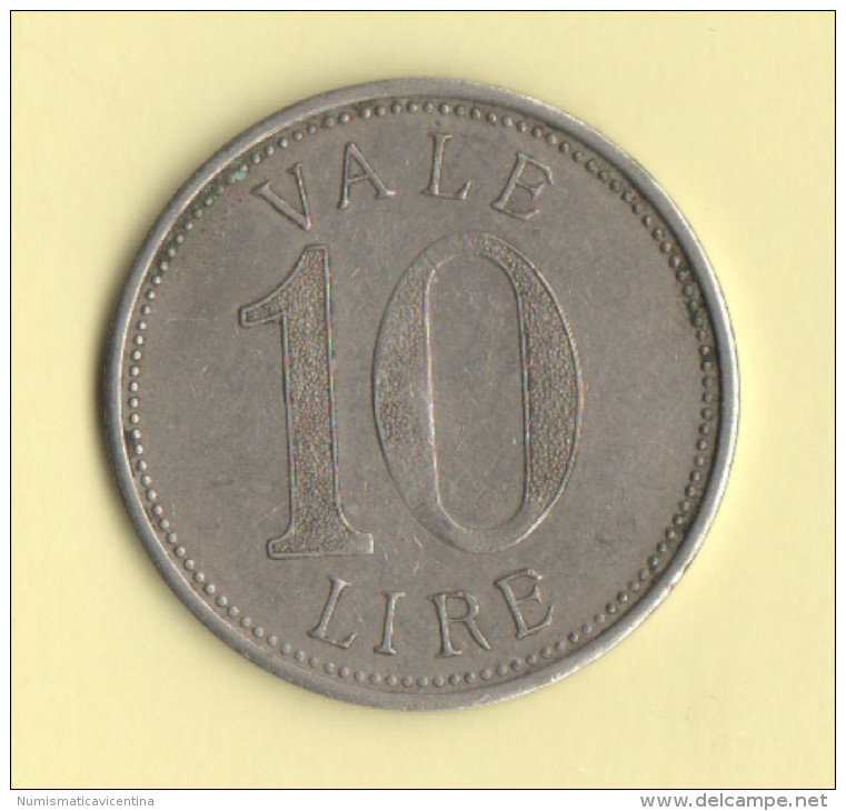 10 Lire Dalmine Gettone Monetale Cooperativa 1941 > 1944 - Monetary/Of Necessity