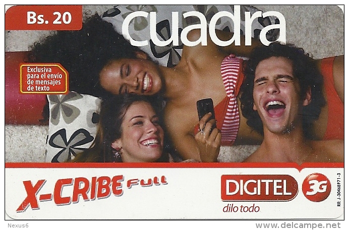 Venezuela - X-Cribe Full - Cuadra - Digitel & GSM 3G, GSM Refill,  Used - Venezuela