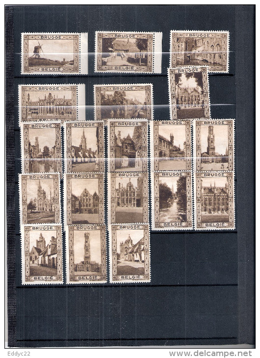 Lot De 37 Vignettes BRUGGE- XX-X/MNH-MH - Toutes Différentes (à Voir) - Privées & Locales [PR & LO]