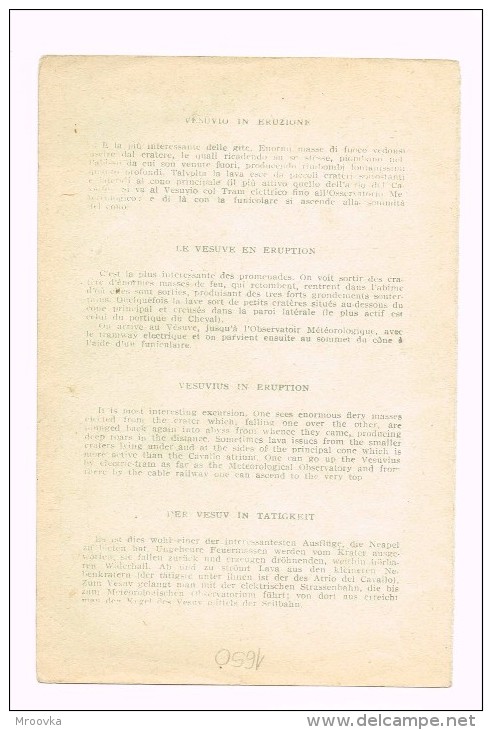 VESUVIO I ERUZIONE , NAPOLI , Der Vesuv I Eruption, Le Vésuve En éruption. - Autres & Non Classés