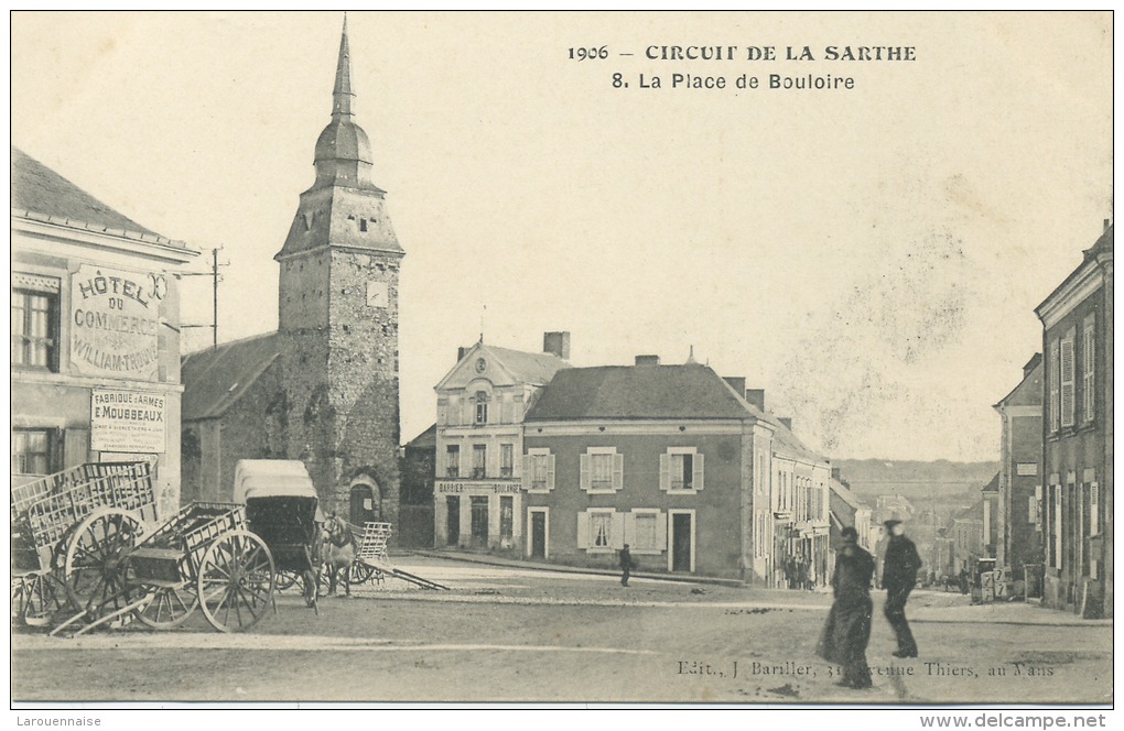 72 - Circuit De La Sarthe; La Place De Bouloire. - Bouloire