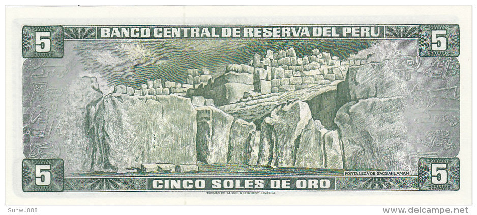 Peru - 5 Cinco Soles De Oro 1974 (FDC) - Pérou