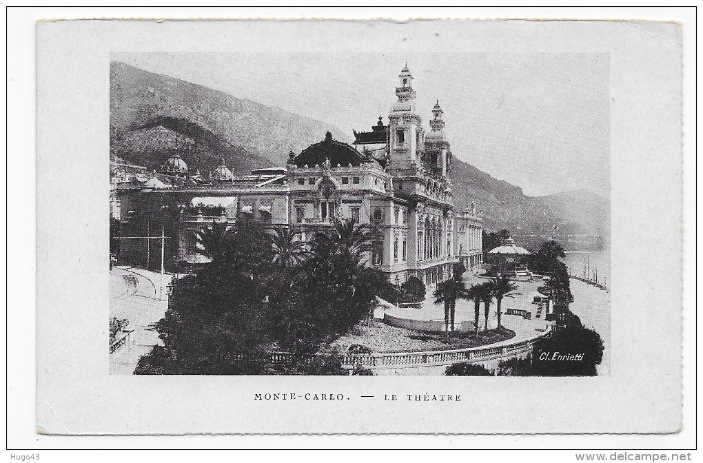 MONTE CARLO - LE THEATRE - CPA NON VOYAGEE - Teatro De ópera