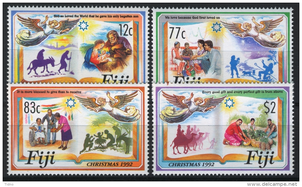 Fiji 1992 Christmas Set MNH/** - Fiji (1970-...)