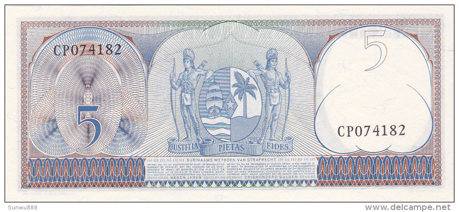 Suriname - Vijf Gulden 1963 (FDC) - Surinam