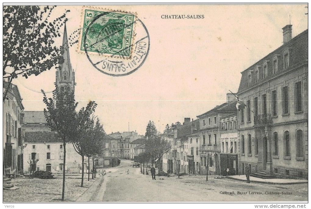 Carte Postale Ancienne De Château Salin- - Chateau Salins