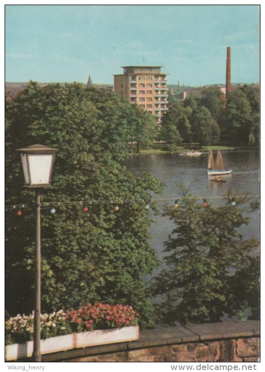 Chemnitz Karl Marx Stadt - Schloßteich Mit Hochhaus - Chemnitz (Karl-Marx-Stadt 1953-1990)