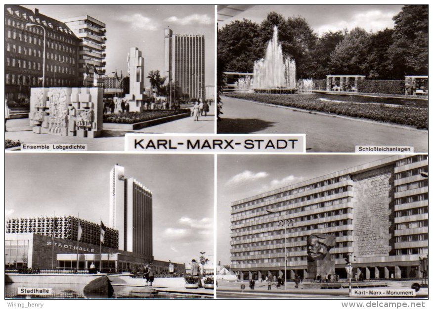 Chemnitz Karl Marx Stadt - S/w Mehrbildkarte 11 - Chemnitz (Karl-Marx-Stadt 1953-1990)