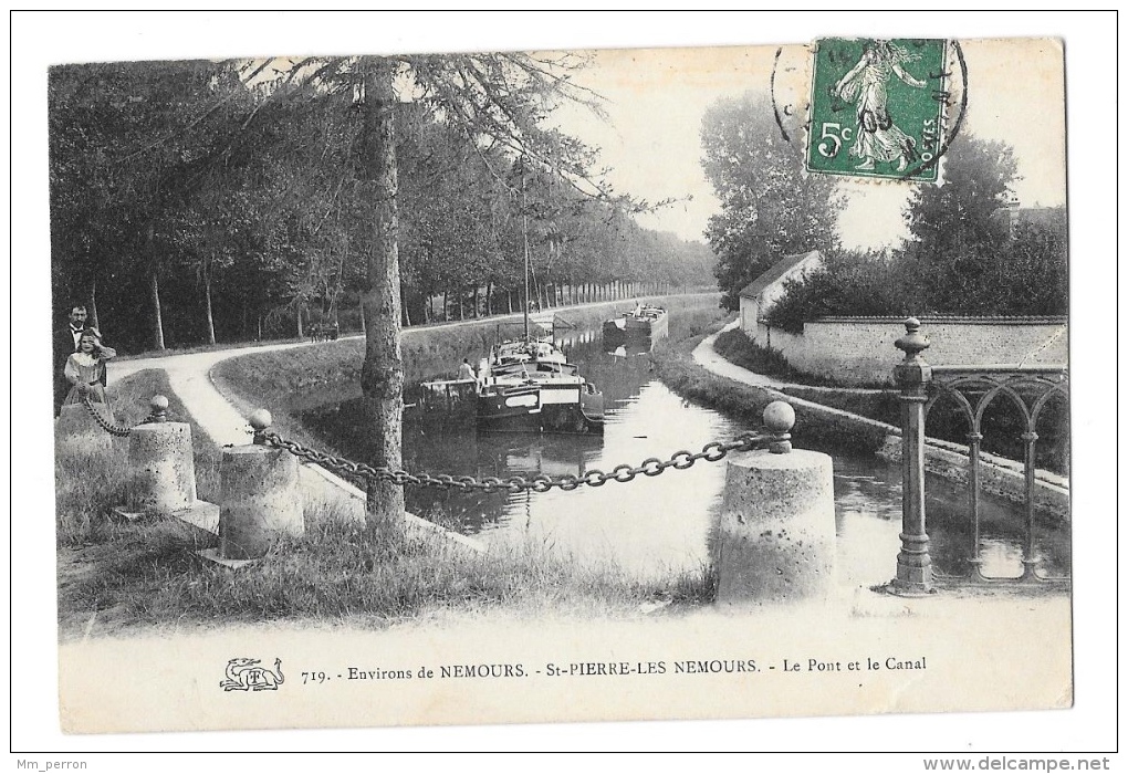 (6401-77) Saint Pierre Les Nemours - Le Pont Et Le Canal - Saint Pierre Les Nemours