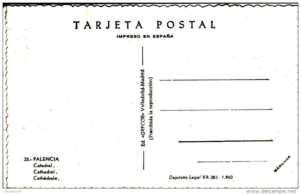 España--Palencia--1960--Catedral-- - Palencia