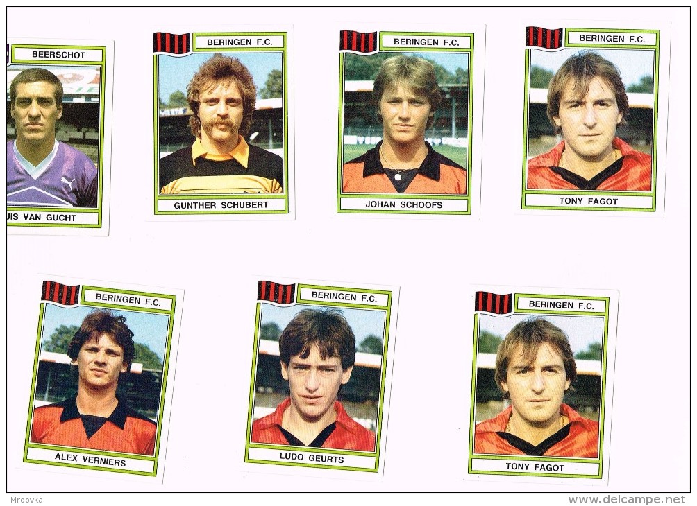 Figurine Panini 1984 /K. Beringen F.C./K Beringen FC/Football Belge/Fußball X 6 !!! - Autres & Non Classés