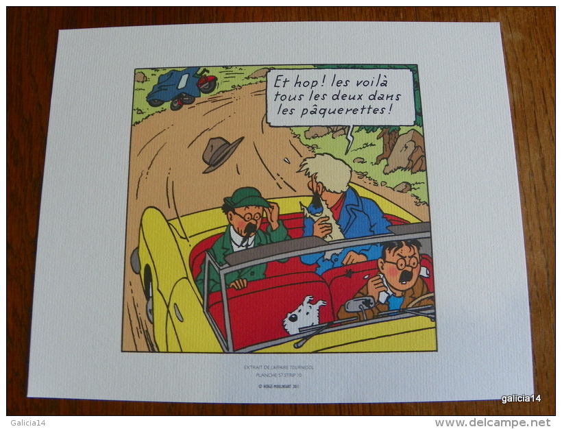 LOT DE 3 EX-LIBRIS TINTIN ~ HERGE MOULINSART 2011 / L´ AFFAIRE TOURNESOL - Illustrateurs G - I