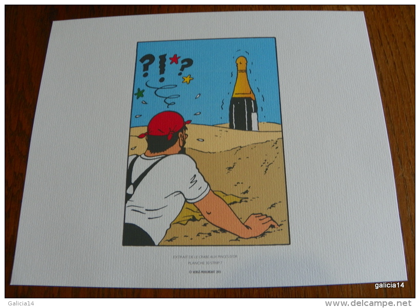 LOT DE 3 EX-LIBRIS TINTIN ~ HERGE MOULINSART 2011 / LE CRABE AUX PINCES D´ OR - Illustrateurs G - I