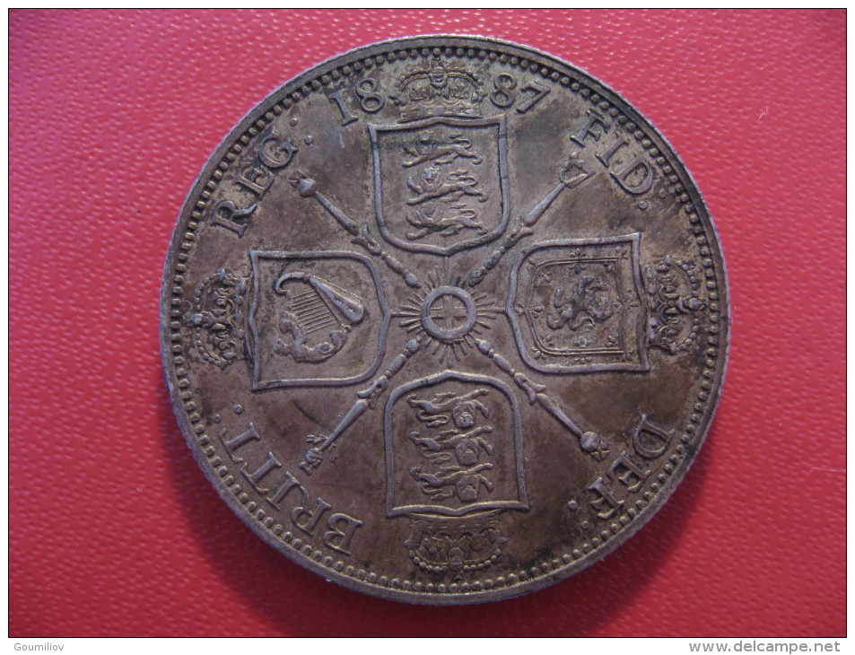 Grande-Bretagne - UK - Florin (2 Shillings) 1887 Victoria 3564 - J. 1 Florin / 2 Shillings