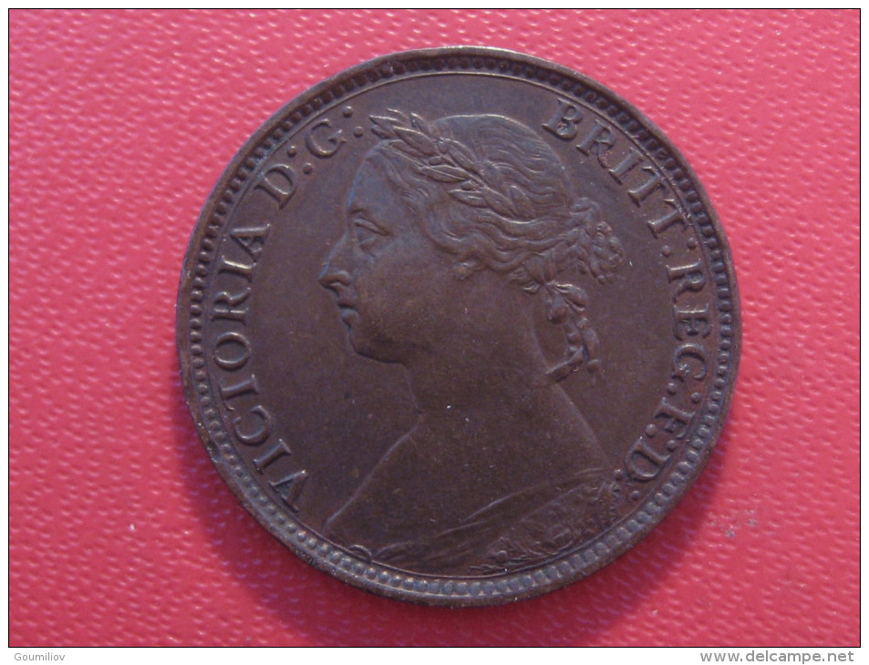 Grande-Bretagne - UK - Farthing 1886 Victoria 3524 - B. 1 Farthing