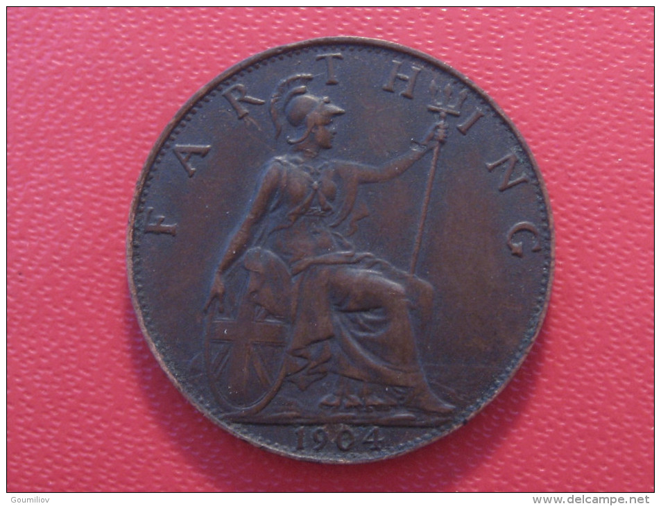 Grande-Bretagne - UK - Farthing 1904 Edward VII 3520 - B. 1 Farthing