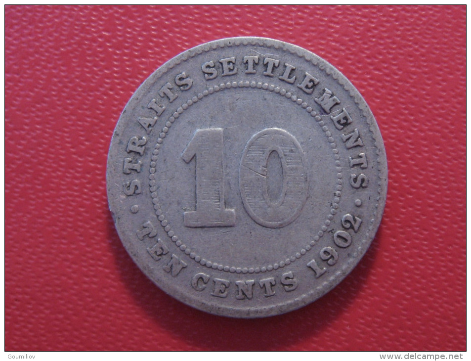 Straits Settlements - 10 Cents 1902 Edward VII 3533 - Kolonies