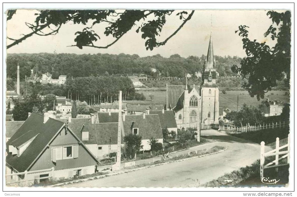 CPA 27 - BERNAY - Panorama Et église ND De La Couture - Bernay