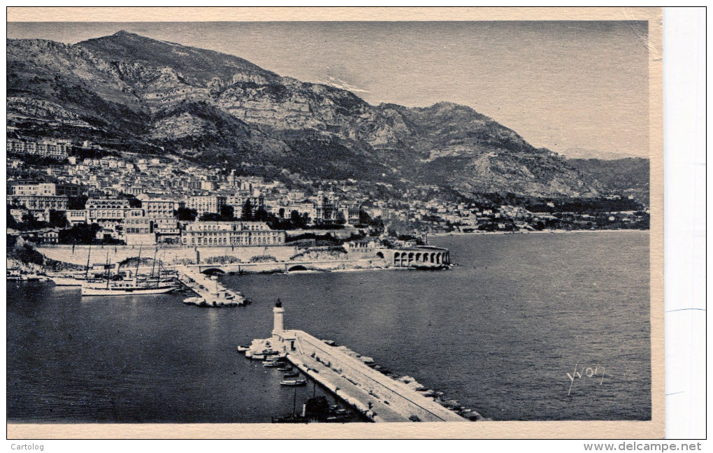 Monte-Carlo. Vue Prise Des Jardins De Monaco - Harbor