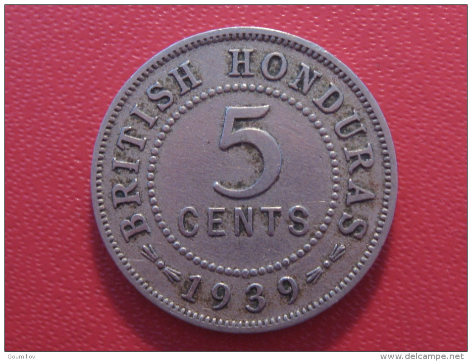 British Honduras - 5 Cents 1939 George VI 3487 - Honduras