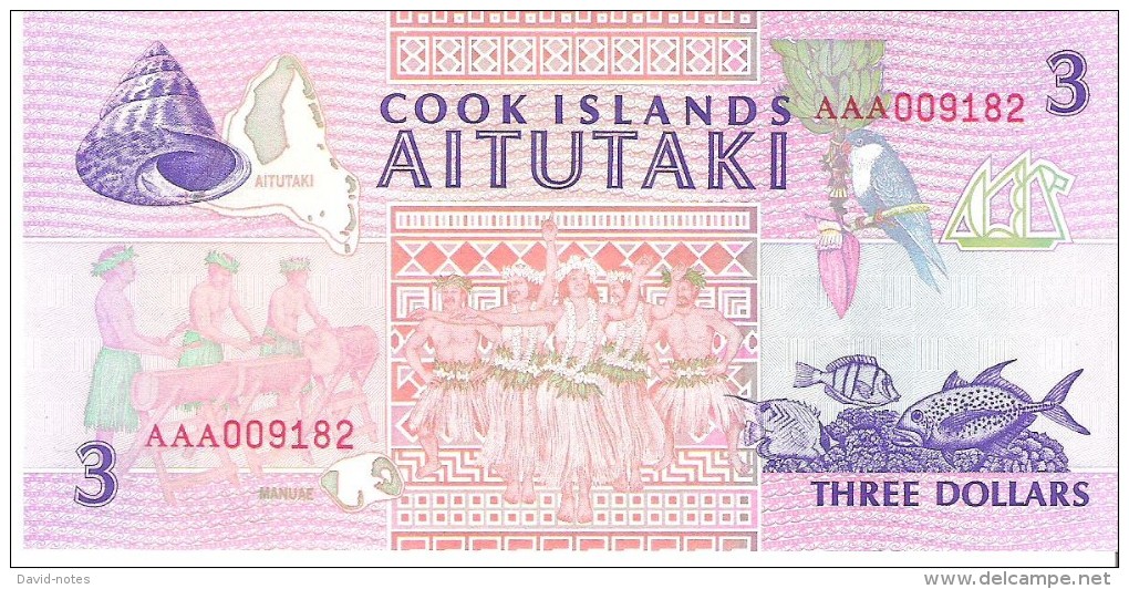 Cook Islands - Pick 7  - 3 Dollars 1992 - Unc - Cookeilanden