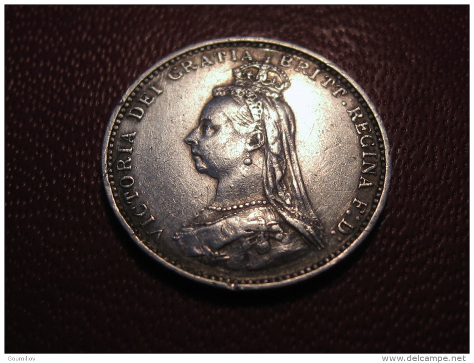 Grande-Bretagne - UK - 3 Pence 1887 Victoria 3602 - F. 3 Pence