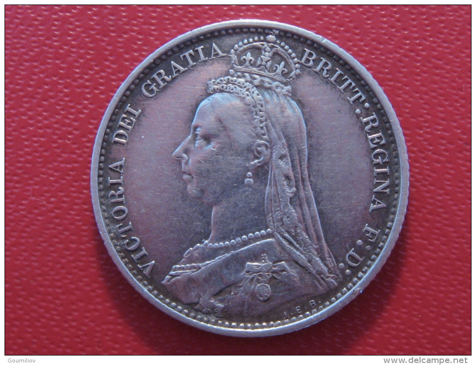 Grande-Bretagne - UK - 6 Pence 1887 Victoria 3606 - H. 6 Pence