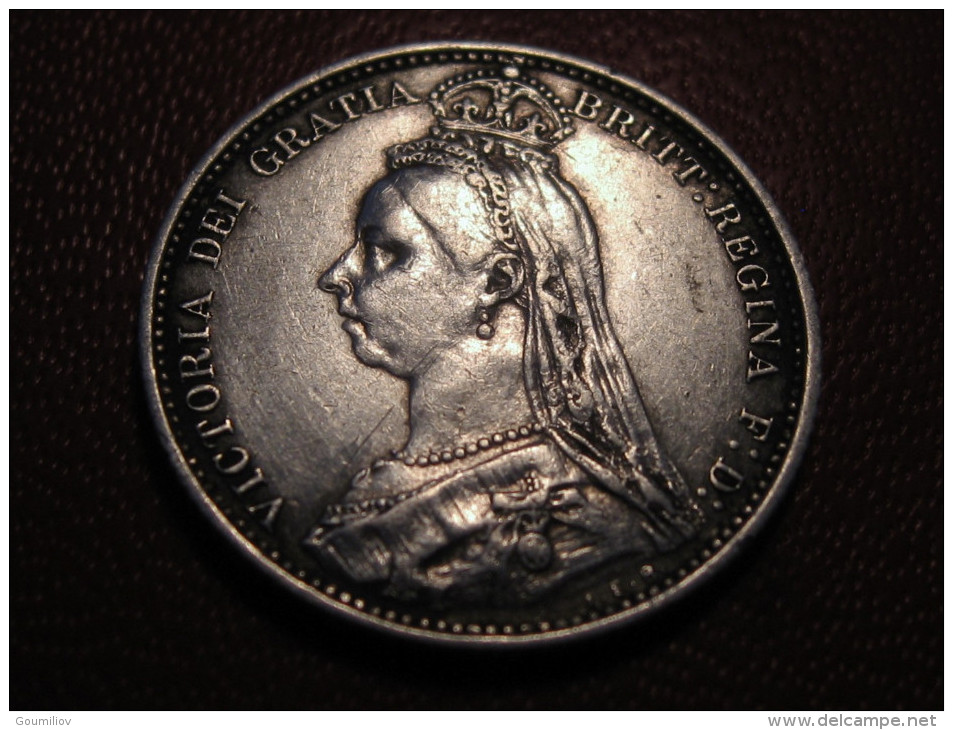 Grande-Bretagne - UK - 6 Pence 1887 Victoria 3606 - H. 6 Pence